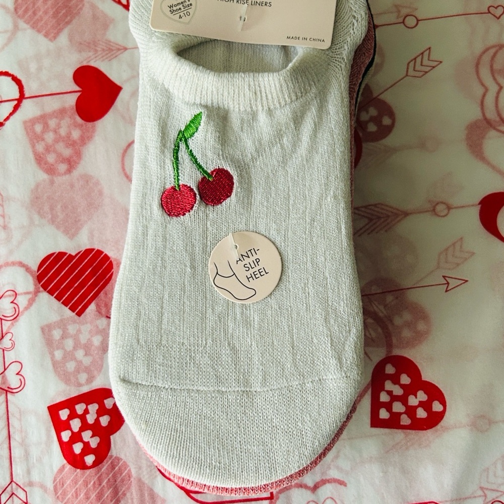 🍒 PJ Salvage No Show Socks 6 Pack NWT - Picture 8 of 9